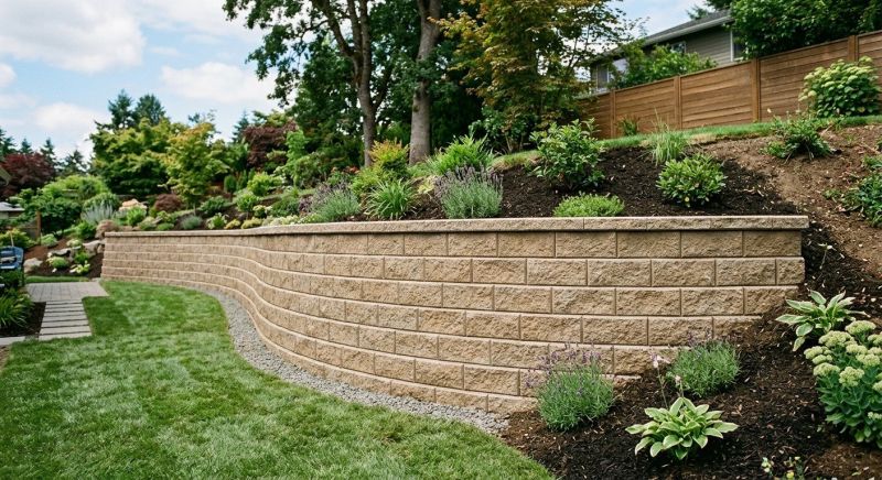 Block Retaining Wall Installation in Sanford, FL