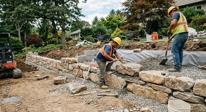 Hardscape Wall Construction in Orlando, FL