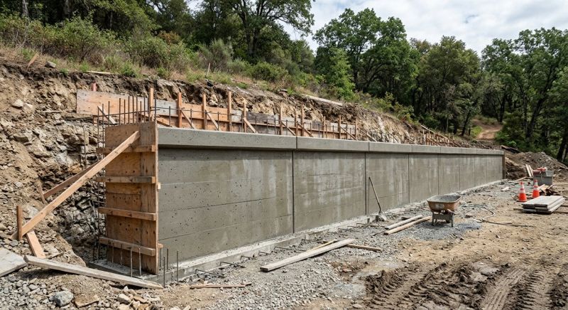 Retention Wall Installation in Sanford, FL